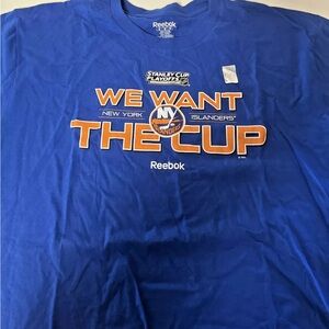 Reebok Blue New York Islanders Playoffs T-Shirt